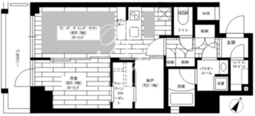ステージグランデ日本橋人形町 207 間取り図