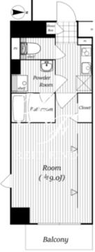 バークレーン新宿御苑 402 間取り図