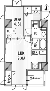 アーデン木場 405 間取り図