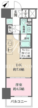 ザ・パークワンズ渋谷本町 1003 間取り図