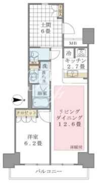 ブリリアイスト東雲キャナルコート 326 間取り図