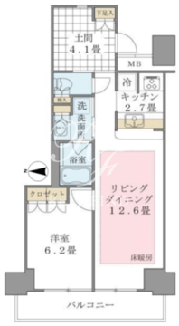 ブリリアイスト東雲キャナルコート 304 間取り図