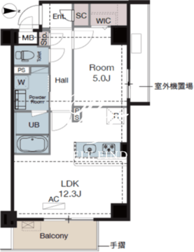ラグゼナ東陽町 708 間取り図