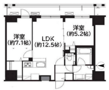 フレンシア菊川 1005 間取り図