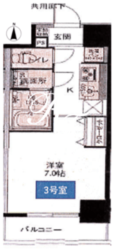 エス・ステージ蒲田 603 間取り図