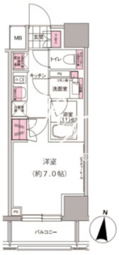 プレジリア東日本橋 1302 間取り図