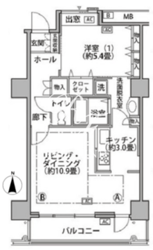 東雲キャナルコートCODAN 18-306 間取り図