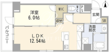 ベルティーセ新宿 302 間取り図