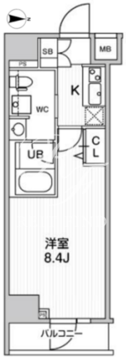 ジェノヴィア三ノ輪2スカイガーデン 601 間取り図