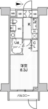 ジェノヴィア三ノ輪2スカイガーデン 203 間取り図