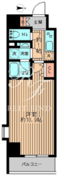 レガーロ御茶ノ水2 601 間取り図
