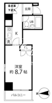 ハイリーフ芝大門 304 間取り図