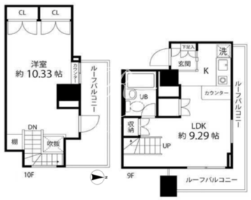ハイリーフ芝大門 904 間取り図