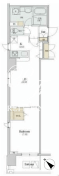 カスタリア人形町3 301 間取り図