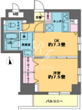 カスタリア新富町 901 間取り図
