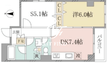 a LATO KINSHICHO 303 間取り図