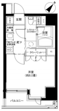 カスタリア日本橋 1004 間取り図