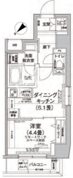 アイル押上ノルド 502 間取り図