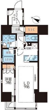 グランカーサ本駒込 202 間取り図
