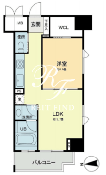 ベルファース本郷弓町 1006 間取り図