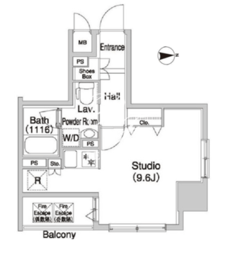 コンフォリア浅草橋DEUX 902 間取り図