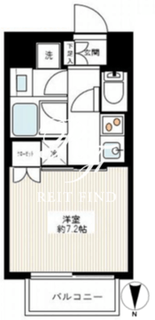 サンウッド錦糸町フラッツ 1107 間取り図