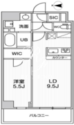 オルタナ菊川2 306 間取り図