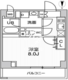 オルタナ菊川2 502 間取り図