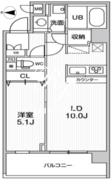 オルタナ菊川2 508 間取り図