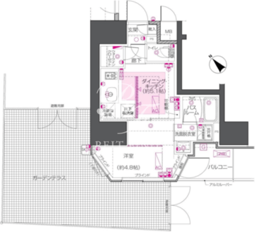 ズーム中目黒 101 間取り図