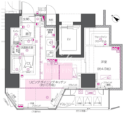 ズーム中目黒 801 間取り図
