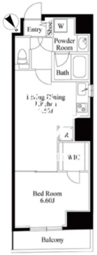 グランパセオ八丁堀 901 間取り図
