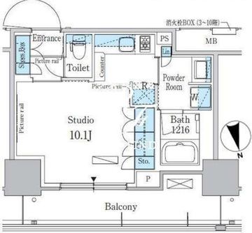 パークアクシス東陽町・親水公園 413 間取り図