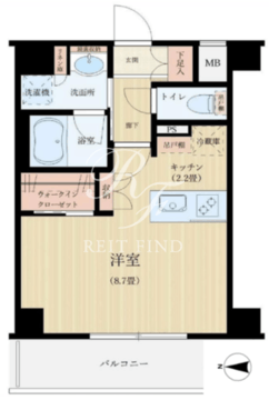 デュオステージ本郷 2階 間取り図