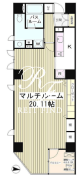 クレイドル日本橋 502 間取り図