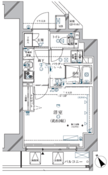 クレイシア三軒茶屋 1304 間取り図