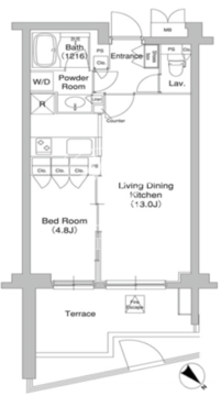 コンフォリア原宿 117 間取り図