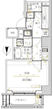 アルテシモノルガ 202 間取り図