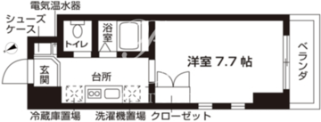 ローズウッド・ハイツ門前仲町 1012 間取り図