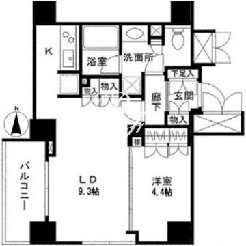 レジディア月島 703 間取り図