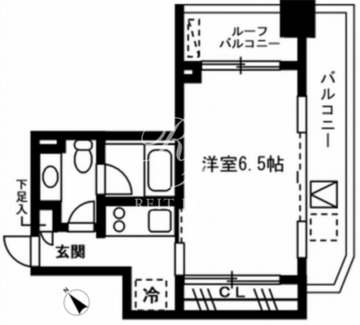 レジディア恵比寿3 404 間取り図