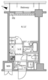 レジディア広尾2 1204 間取り図