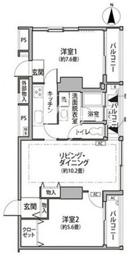 東雲キャナルコートCODAN 12-1009 間取り図
