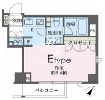 ドゥーエ南麻布 205 間取り図