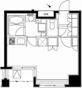 ミリアレジデンス日本橋人形町2 203 間取り図