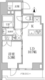 レジディア文京本郷3 901 間取り図