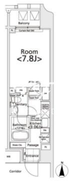  プライマル新宿若松町 903 間取り図