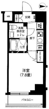 アイルイムーブル亀戸 301 間取り図