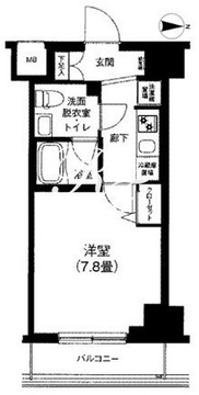 アイルイムーブル亀戸 803 間取り図