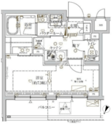 クレイシア新宿ノース 102 間取り図